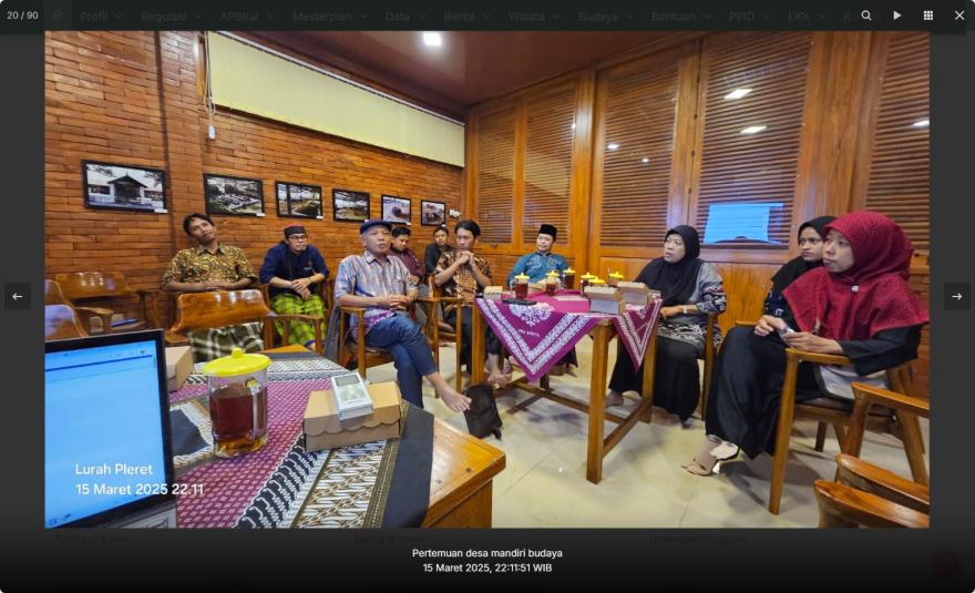 Rapat Koordinasi Persiapan Pemaparan Desa Budaya